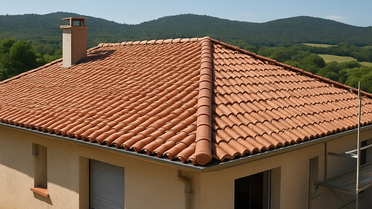 Maison rénovée avec isolation toiture en Occitanie