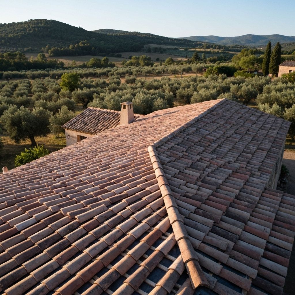 Rénovation toiture mas provençal