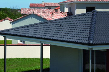 Tuile béton - Détail de pose